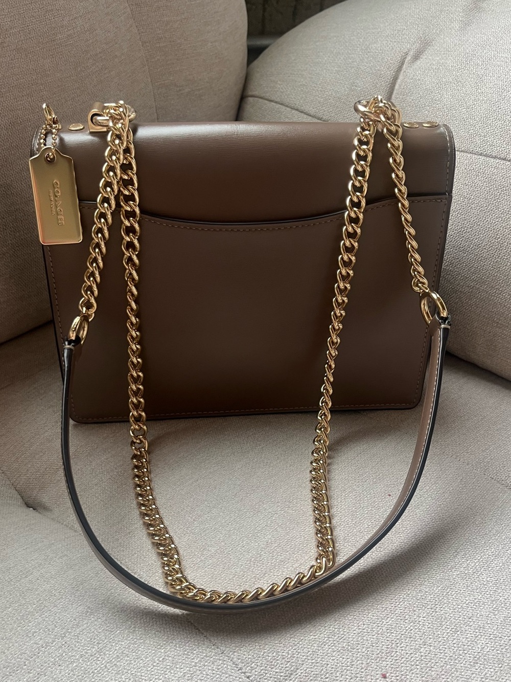 Coach Klare Crossbody Bag in Gold/Dark Stone - Picture 7 of 11